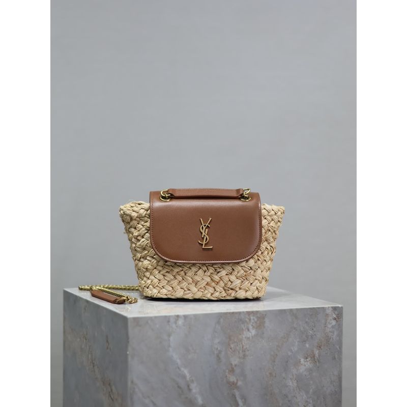 Saint Laurent Cassandre Woven Bag