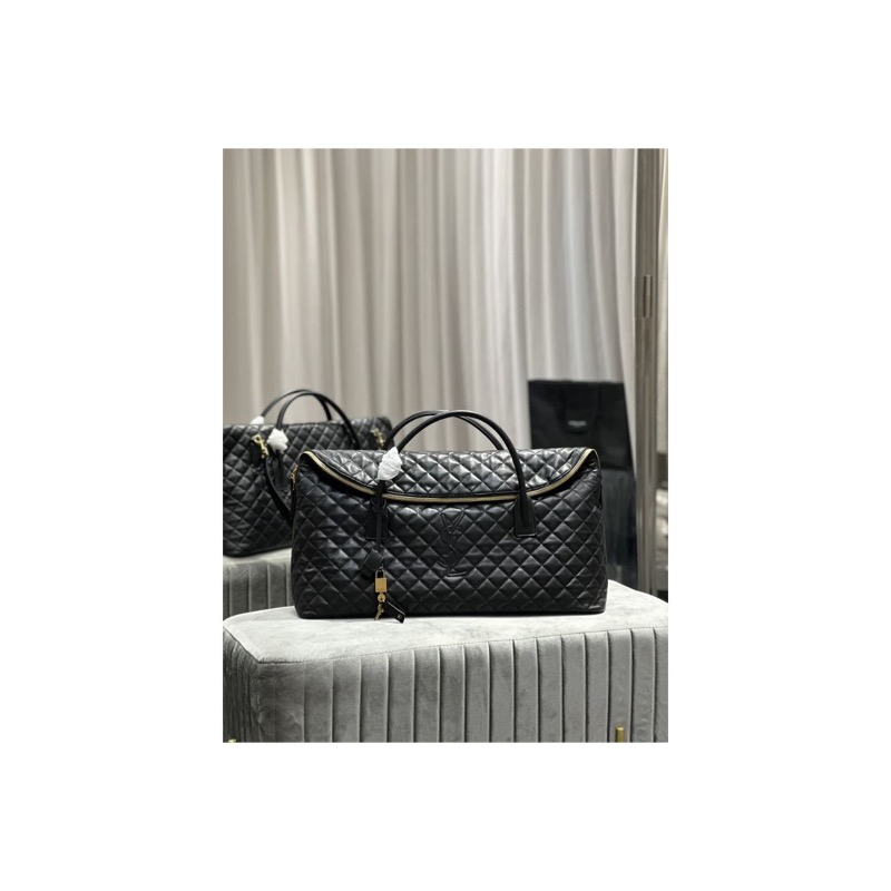 Saint Laurent Quilted Duffle Bag