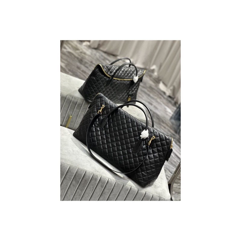 Saint Laurent Quilted Duffle Bag