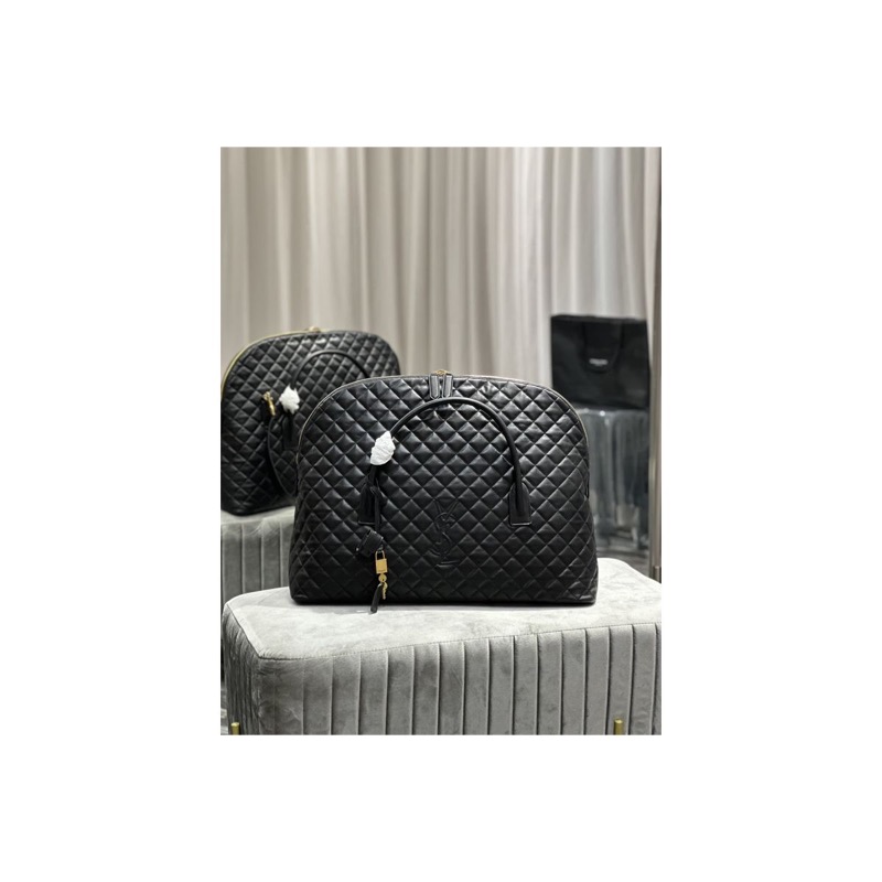 Saint Laurent Quilted Duffle Bag