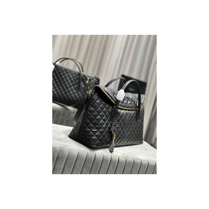 Saint Laurent Quilted Duffle Bag