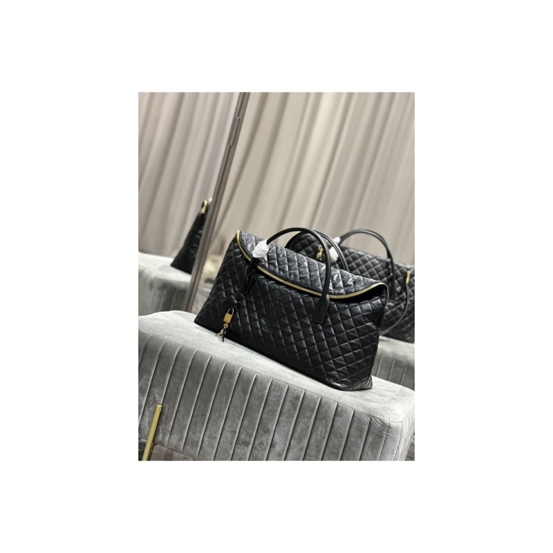 Saint Laurent Quilted Duffle Bag