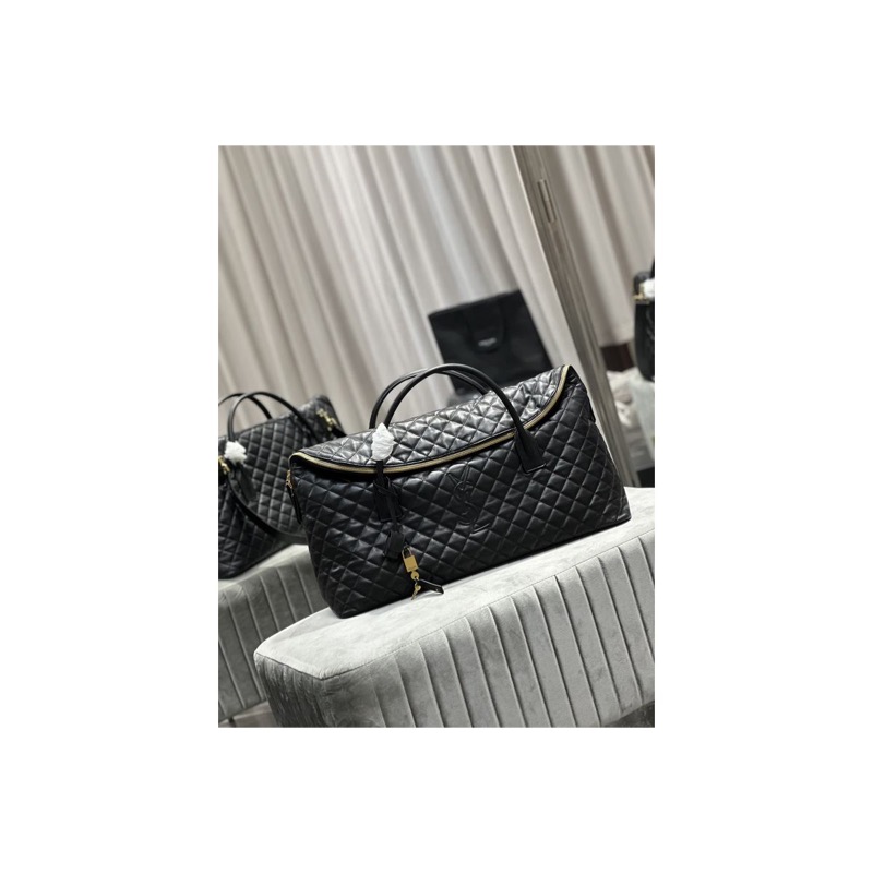 Saint Laurent Quilted Duffle Bag