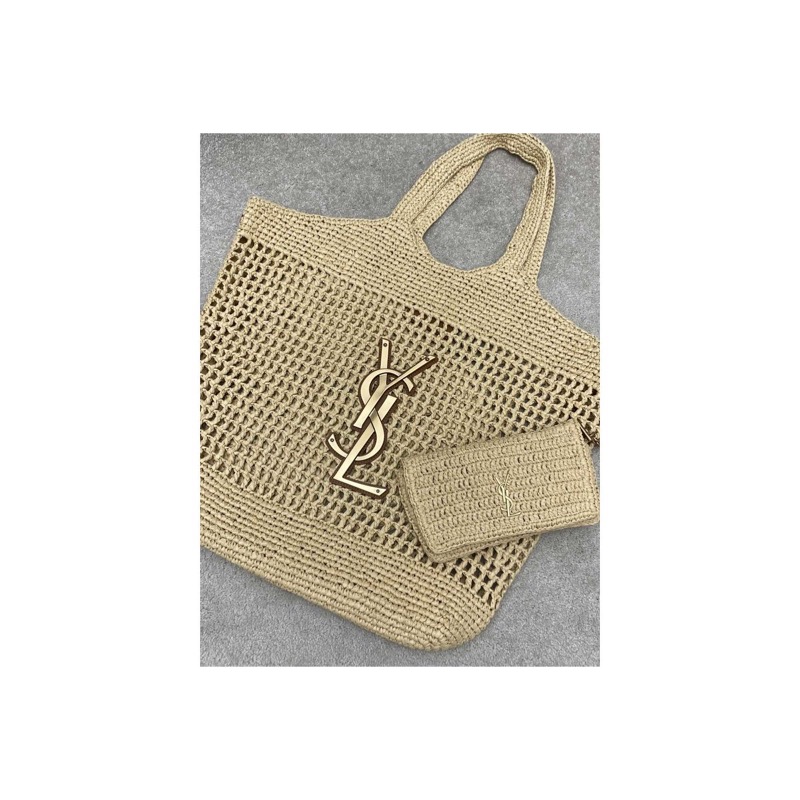 Saint Laurent Icare Woven Bag