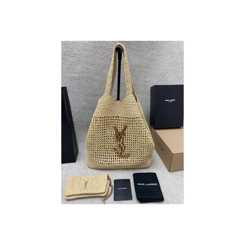 Saint Laurent Icare Woven Bag