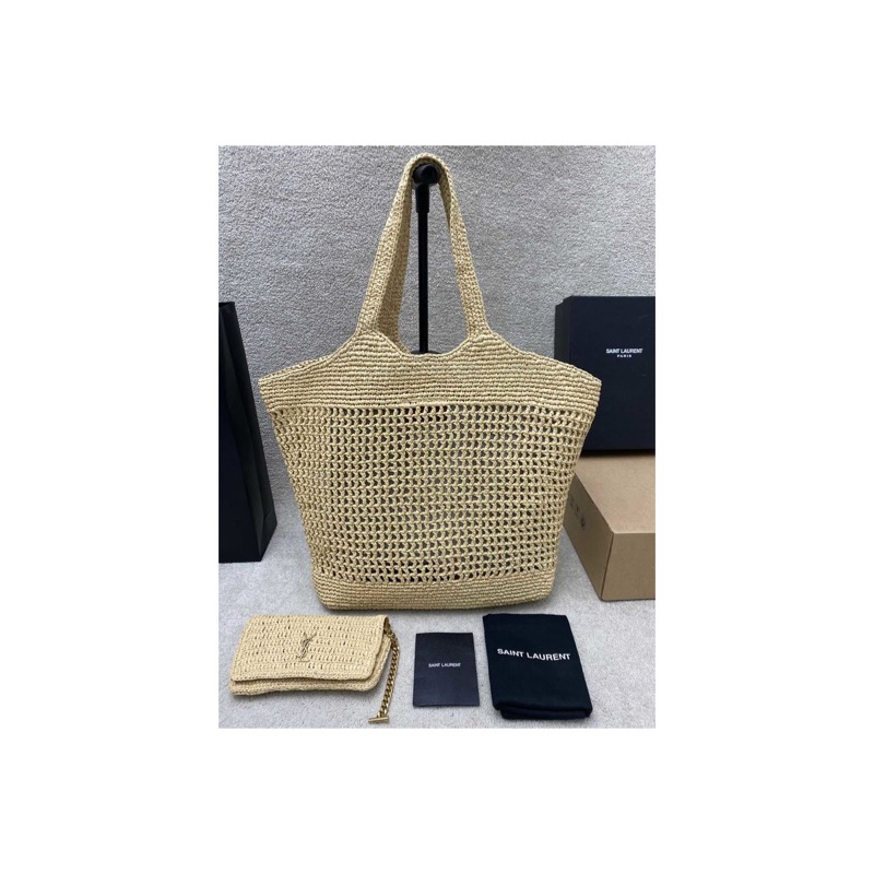 Saint Laurent Icare Woven Bag