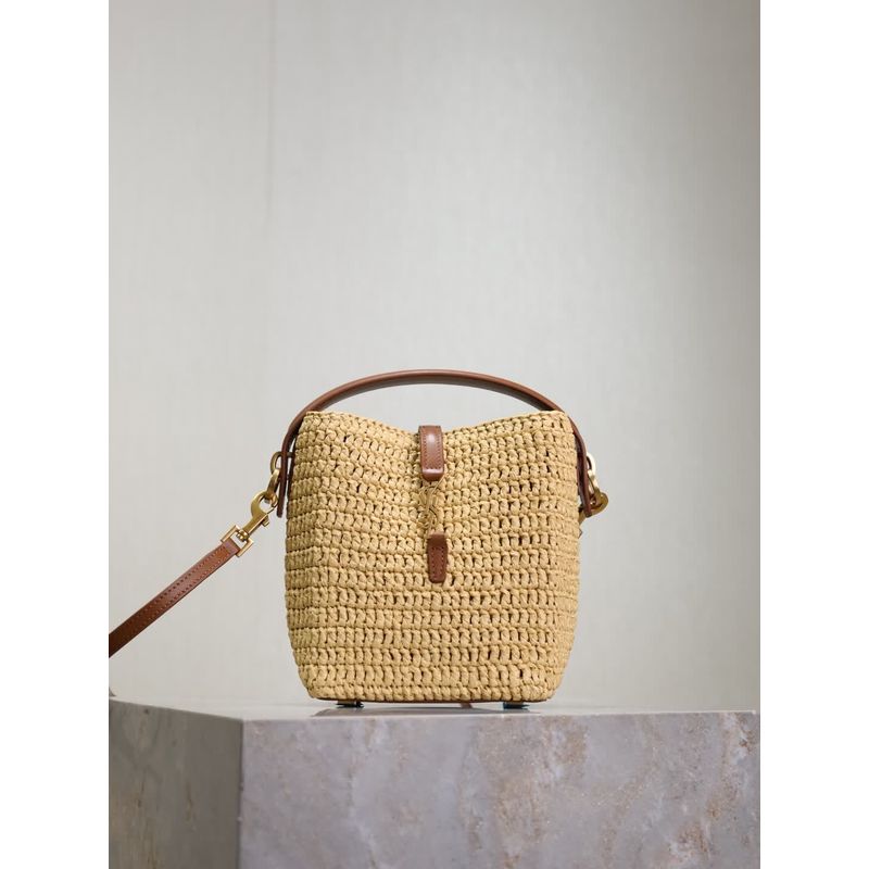 Saint Laurent Woven Bucket Bag