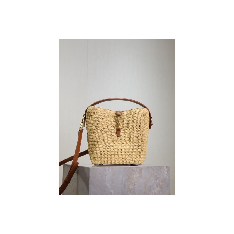 Saint Laurent Woven Bucket Bag