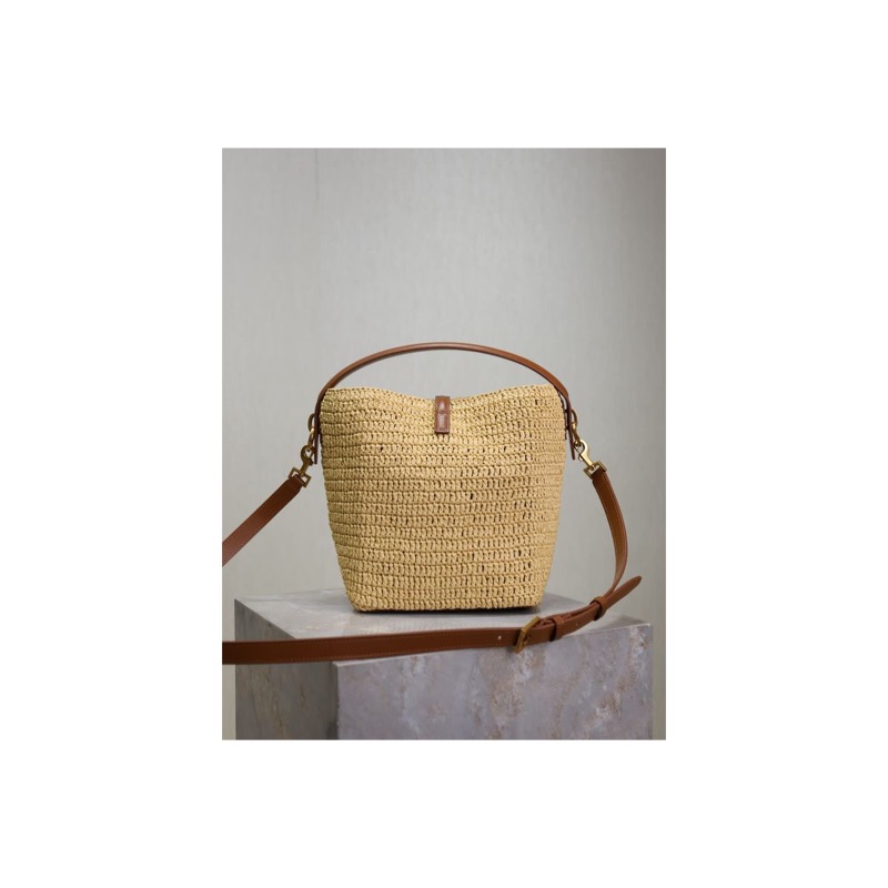 Saint Laurent Woven Bucket Bag