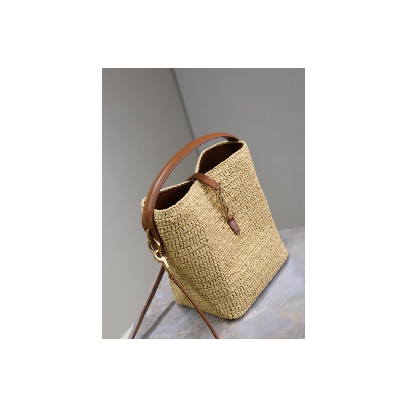 Saint Laurent Woven Bucket Bag