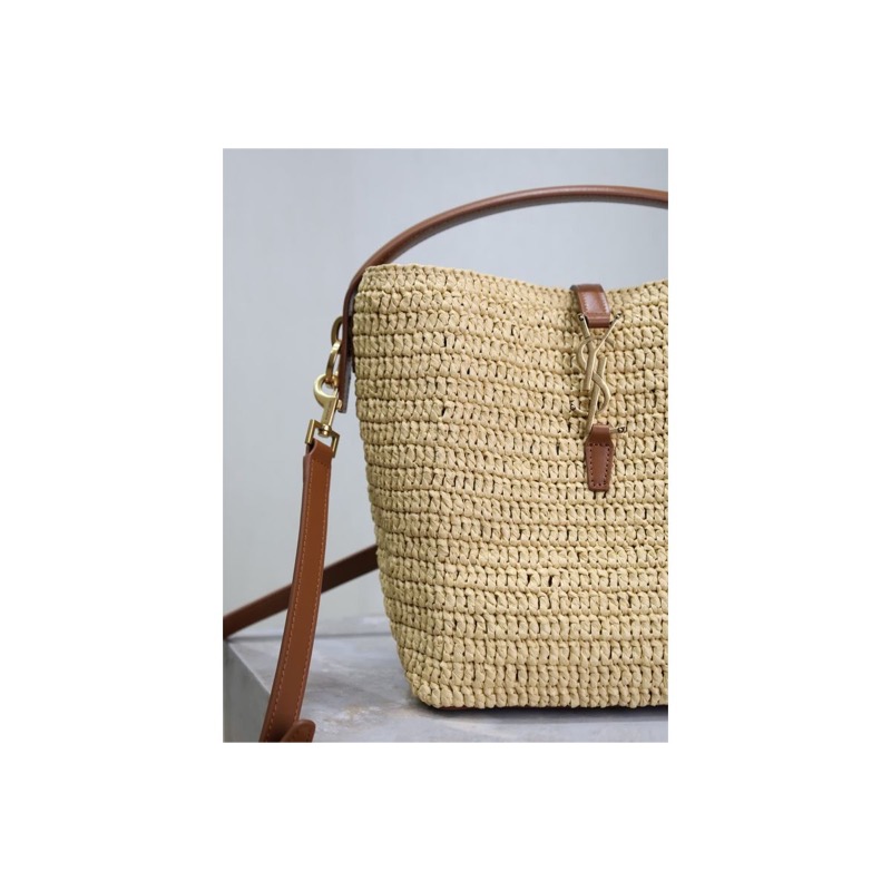 Saint Laurent Woven Bucket Bag