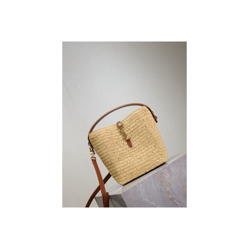 Saint Laurent Woven Bucket Bag