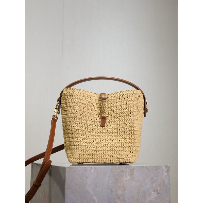 Saint Laurent Woven Bucket Bag