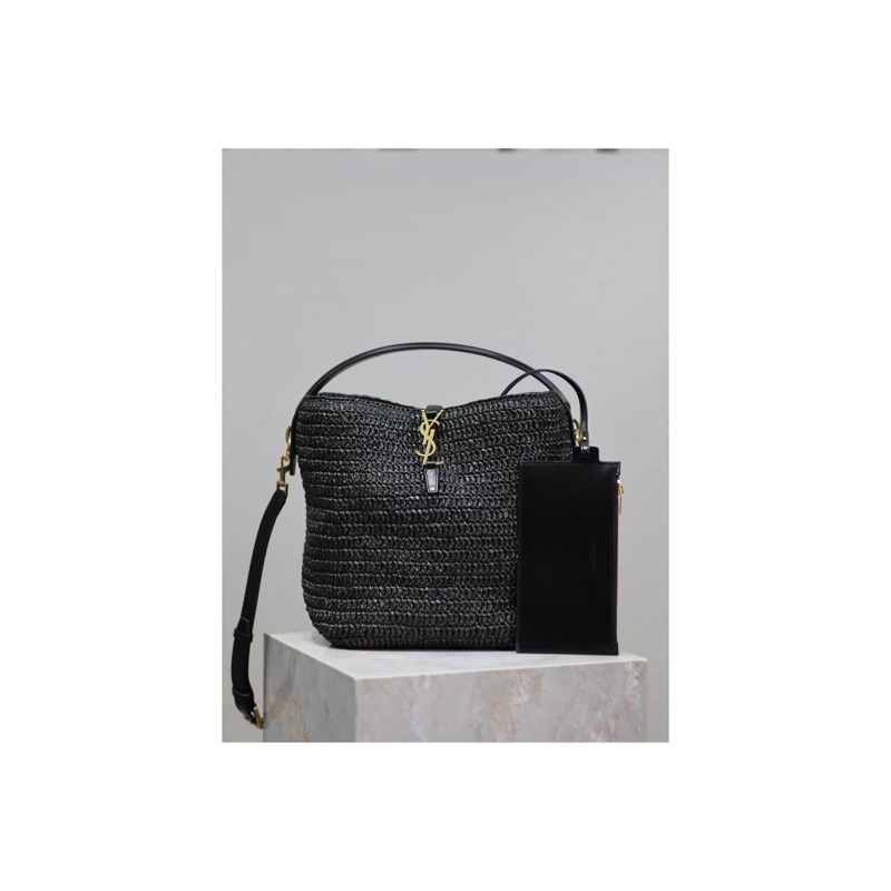 Saint Laurent Le 5 a 7 Woven Bag