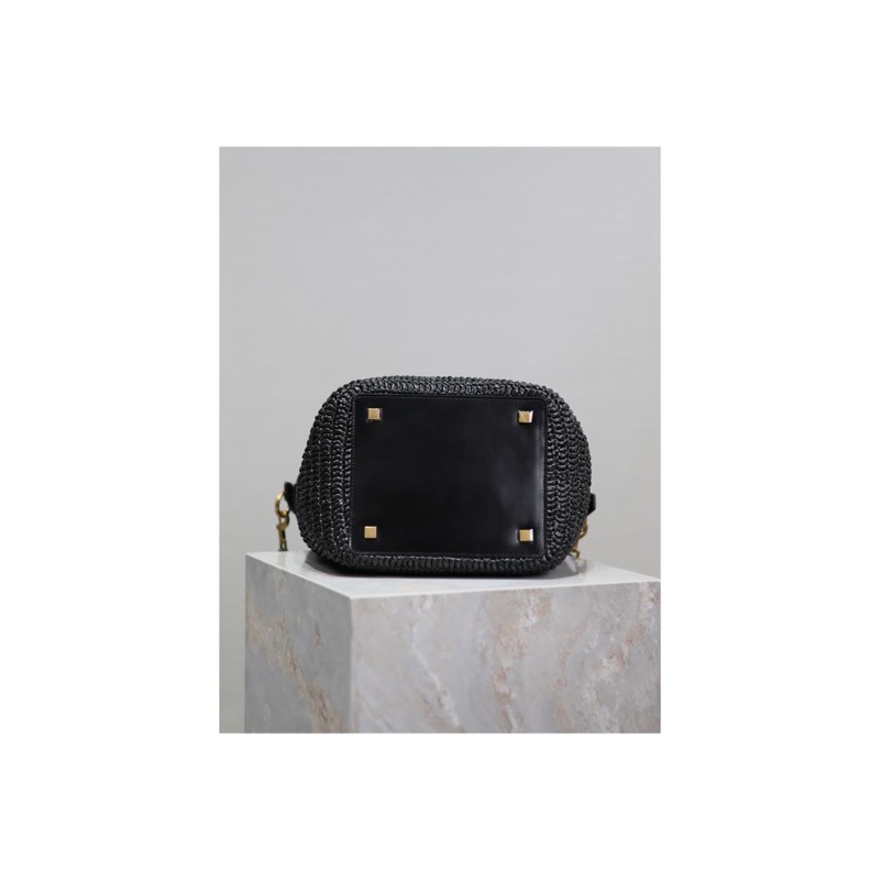 Saint Laurent Le 5 a 7 Woven Bag