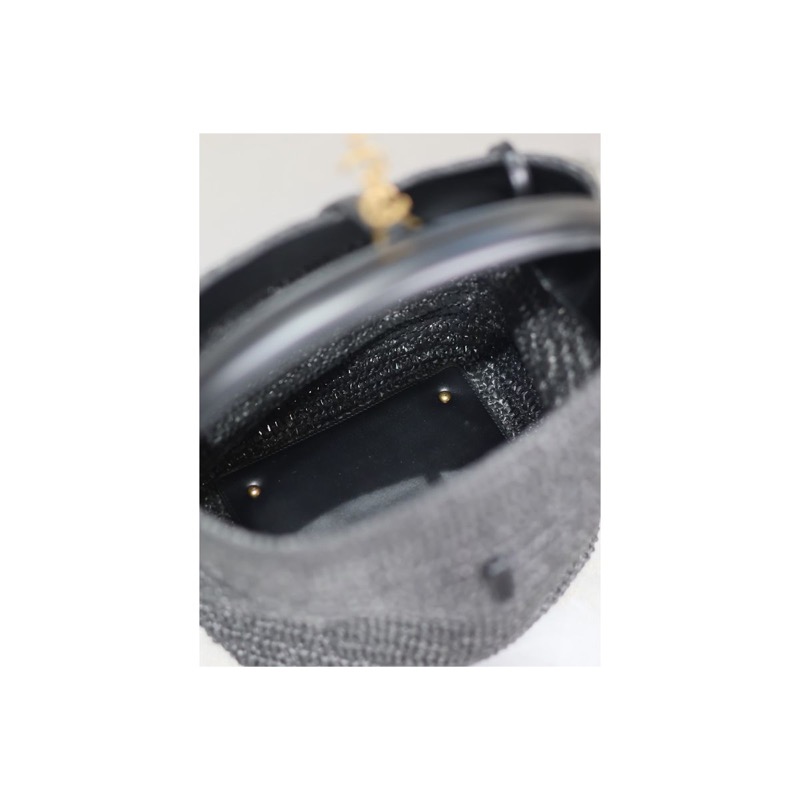 Saint Laurent Le 5 a 7 Woven Bag