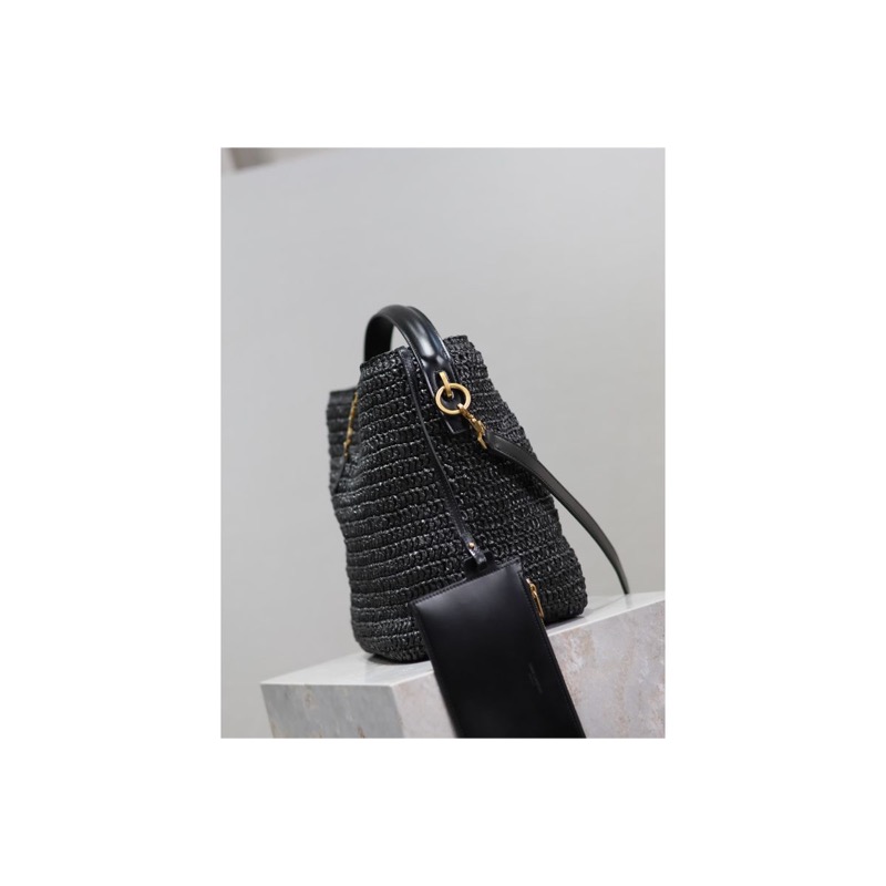Saint Laurent Le 5 a 7 Woven Bag