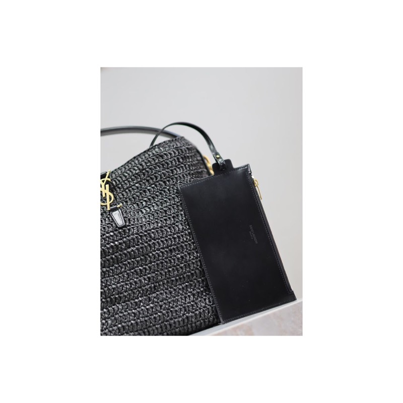 Saint Laurent Le 5 a 7 Woven Bag