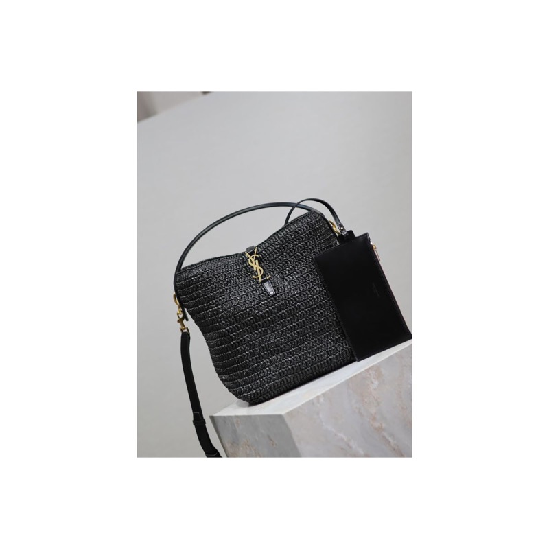 Saint Laurent Le 5 a 7 Woven Bag