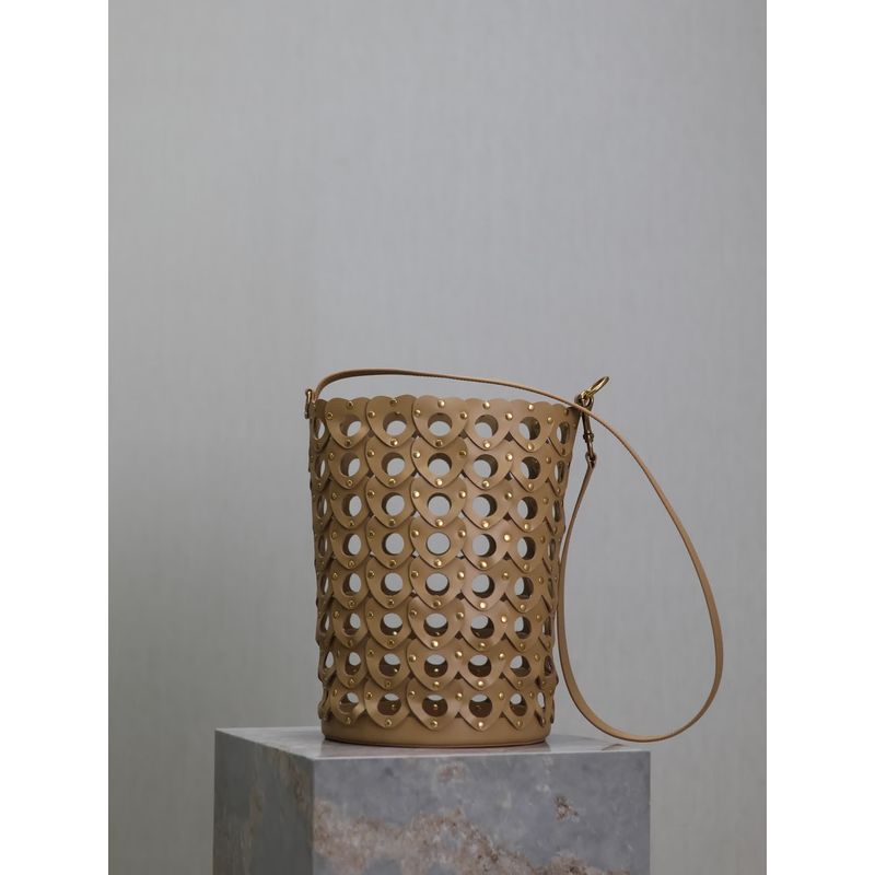 Saint Laurent Woven Bucket Bag