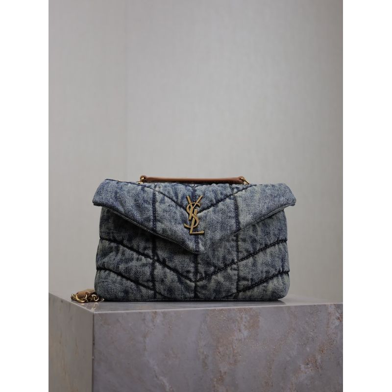 Saint Laurent Loulou Denim Bag