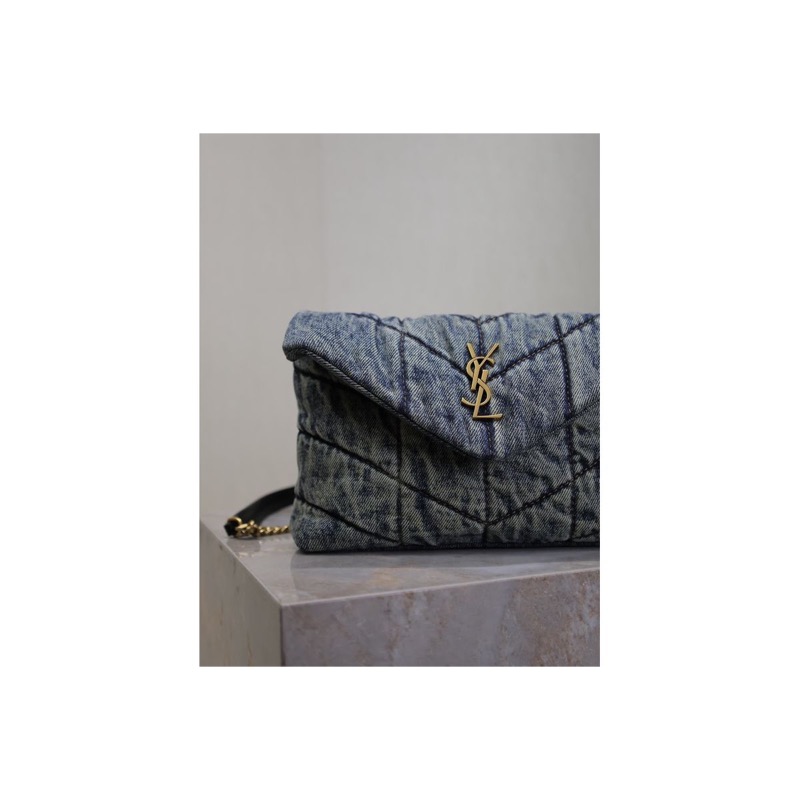 Saint Laurent Loulou Denim Bag