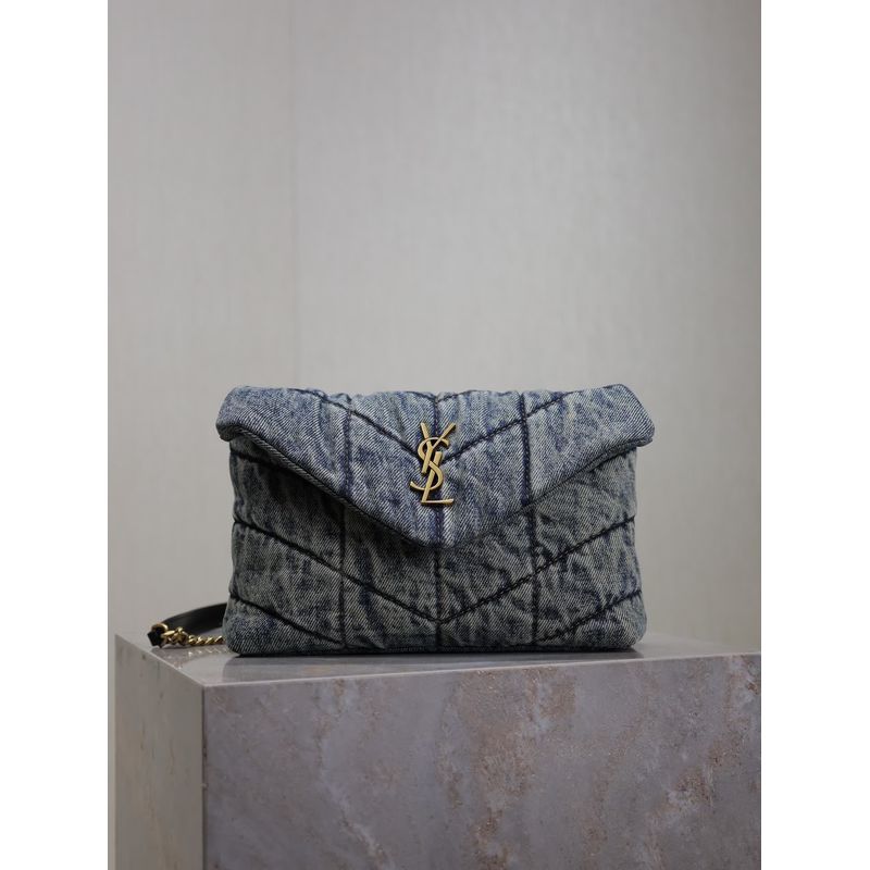 Saint Laurent Loulou Denim Bag