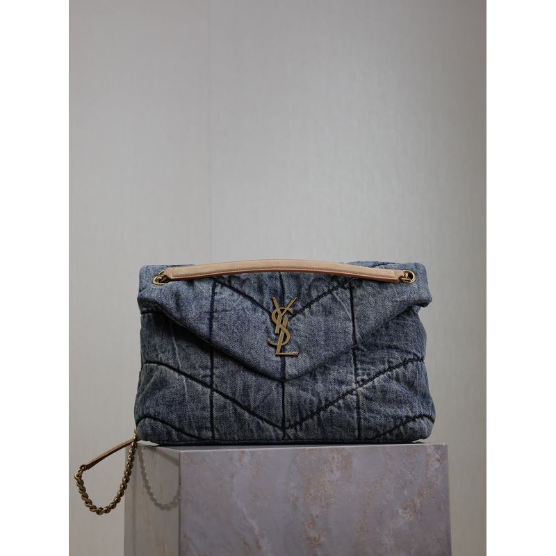 Saint Laurent Loulou Denim Bag